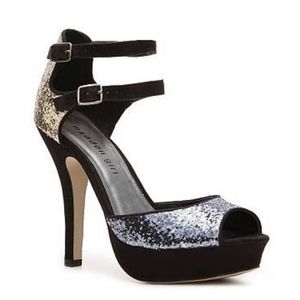 Steve Madden Girl Silver Gold Glitter Sandal